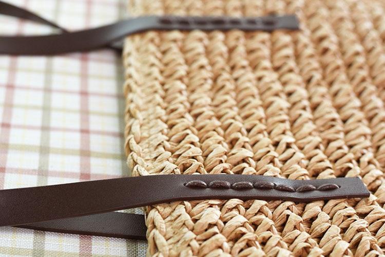 Sac Cabas Paille à Bandoulière