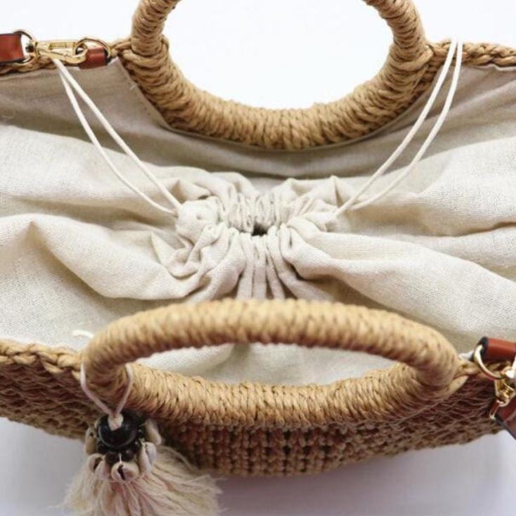 Sac Cabas Paille Plage Chic - Collection Estivale