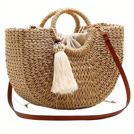 Sac Cabas Paille Plage Chic - Collection Estivale