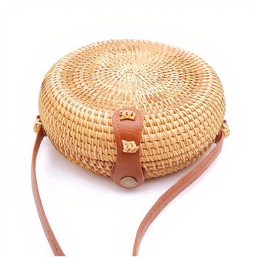 Sac Rond en Osier de Taille Mini