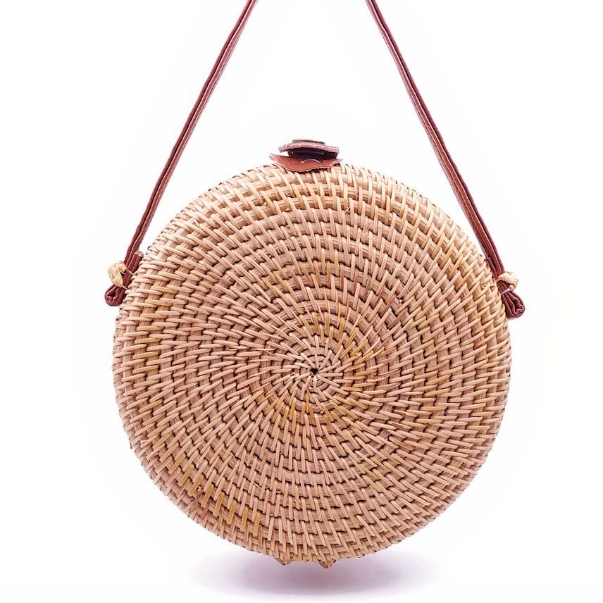 Sac Rond en Osier de Taille Mini