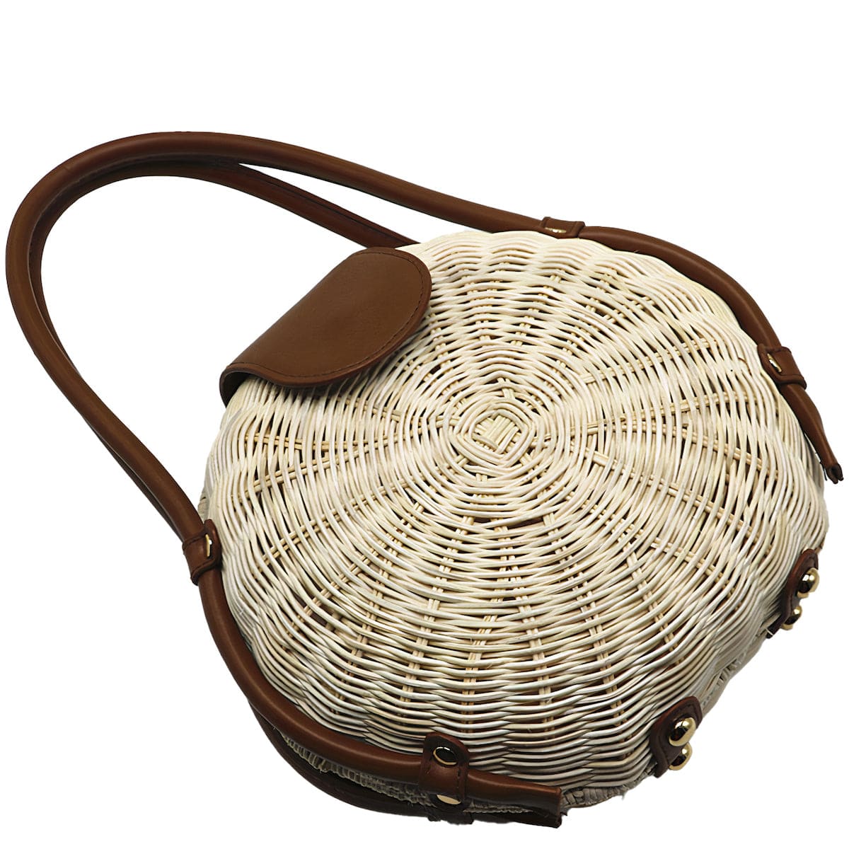Sac Rond en Osier Grand Luxe