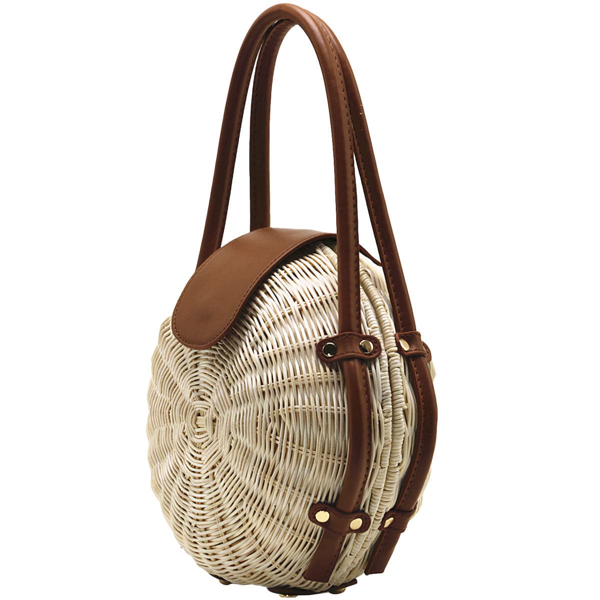 Sac Rond en Osier Grand Luxe