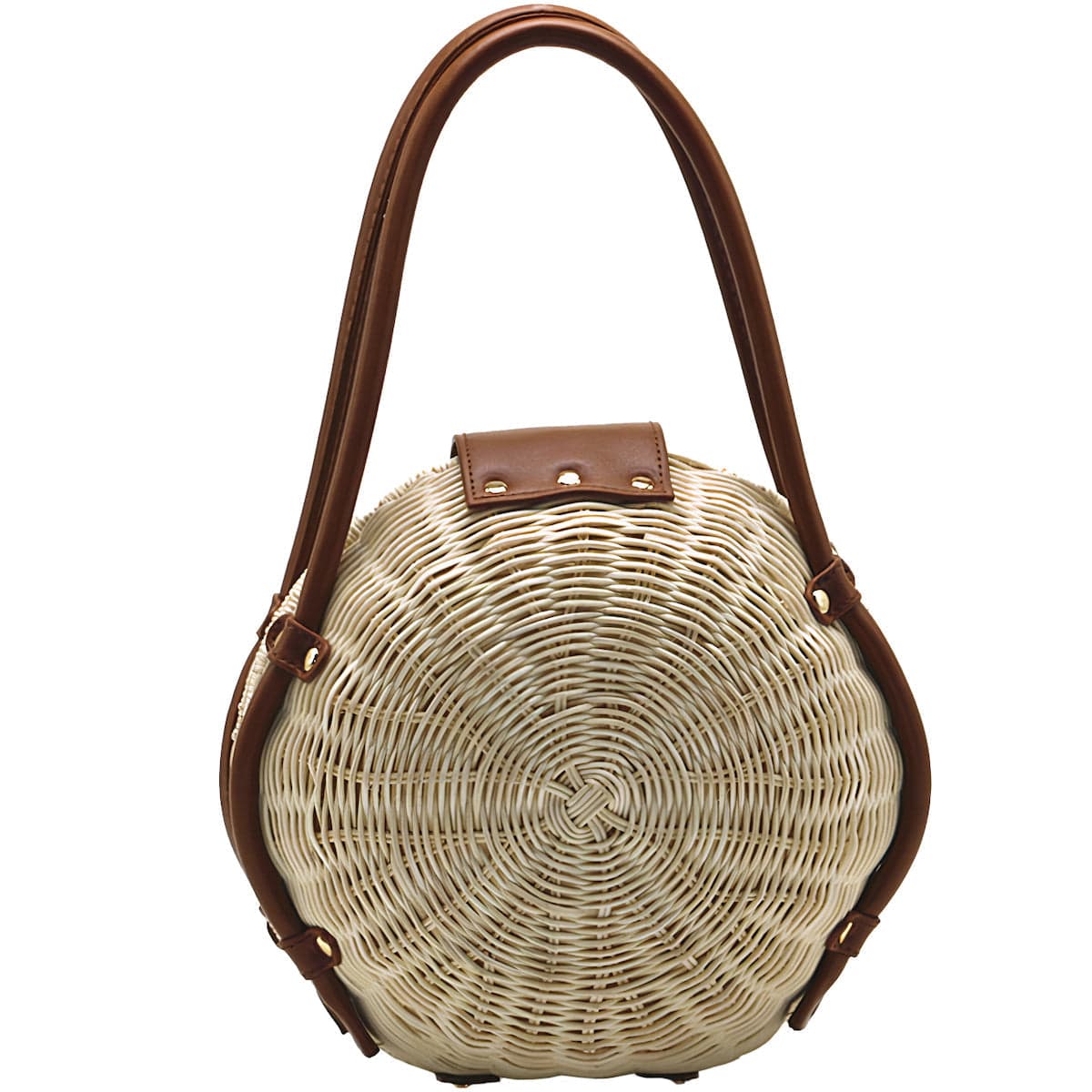Sac Rond en Osier Grand Luxe