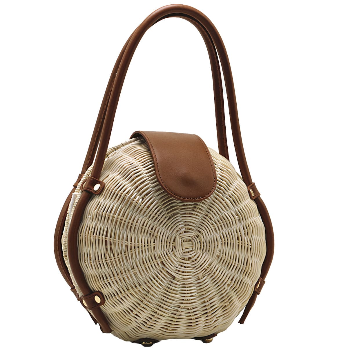 Sac Rond en Osier Grand Luxe