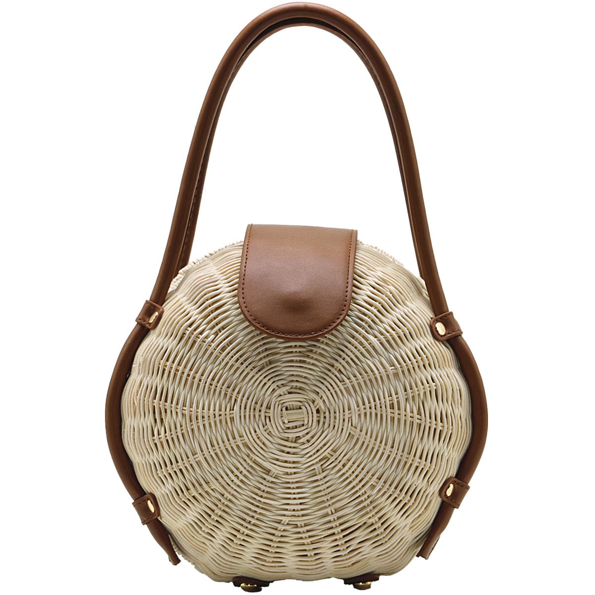 Sac Rond en Osier Grand Luxe