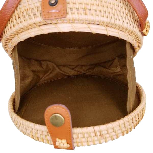Sac Rond en Osier Tressé ByDesign