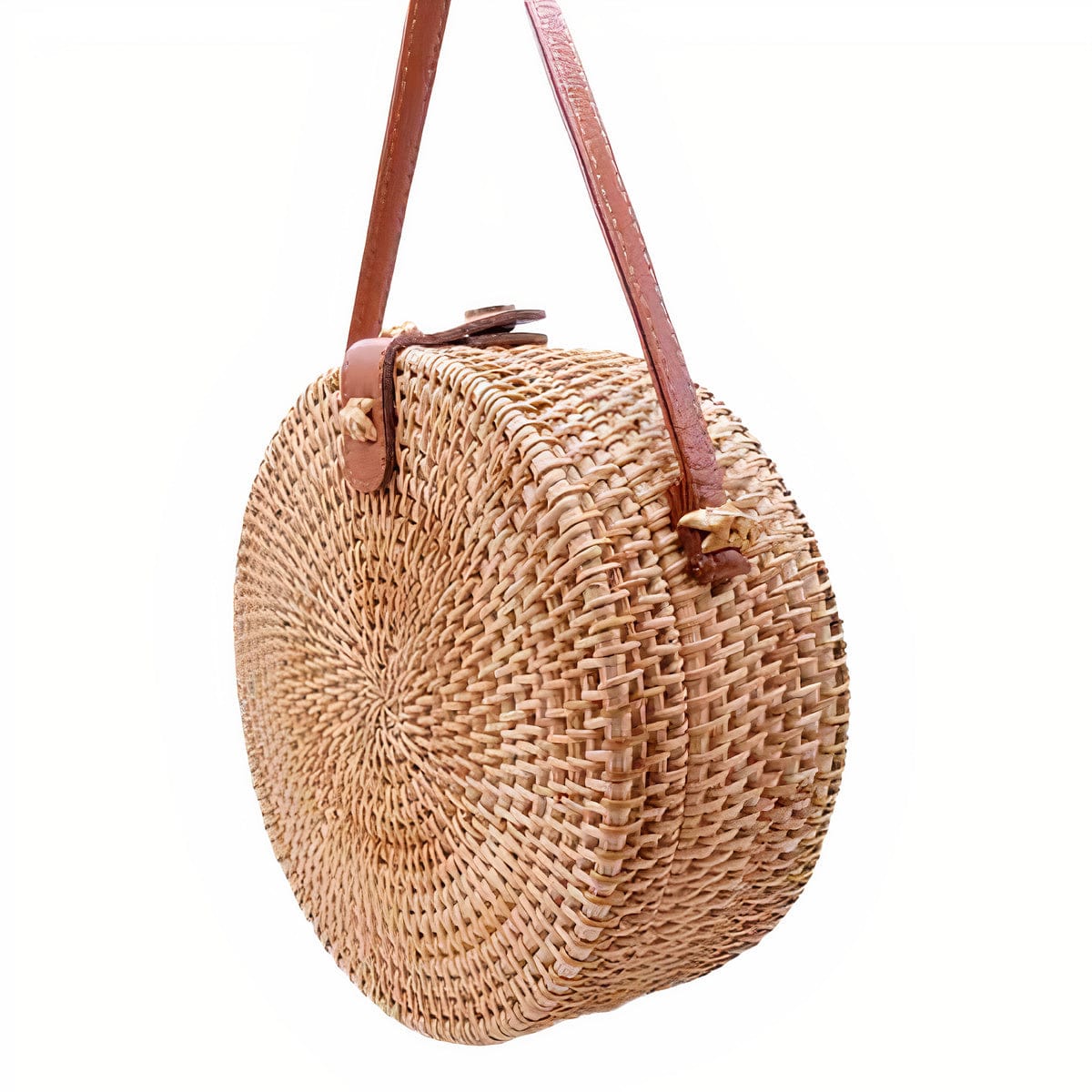 Sac Rond en Osier Tressé ByDesign