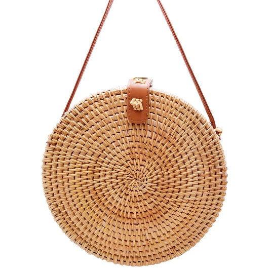 Sac Rond en Osier Tressé ByDesign