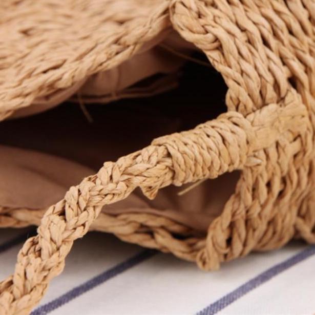 Sac Rond en Paille - Collection Élégance Été