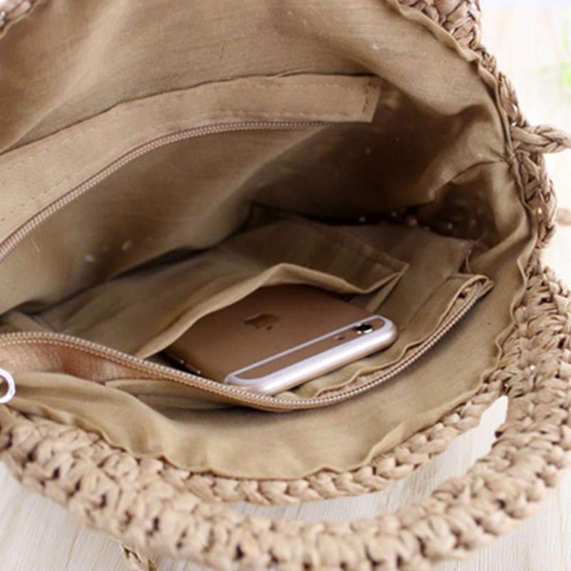 Sac Rond en Paille Exclusif