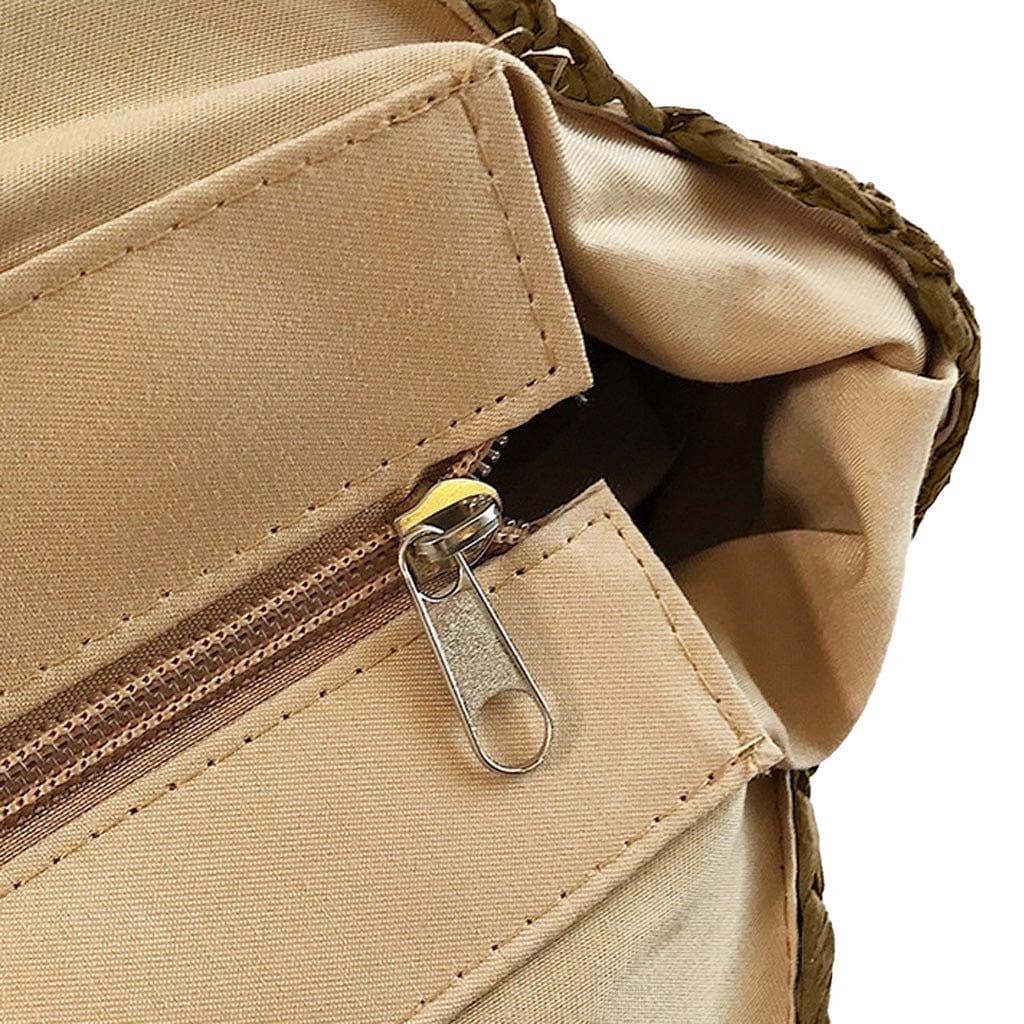 Sac Rond Paille Dégradé - Collection Éclatante