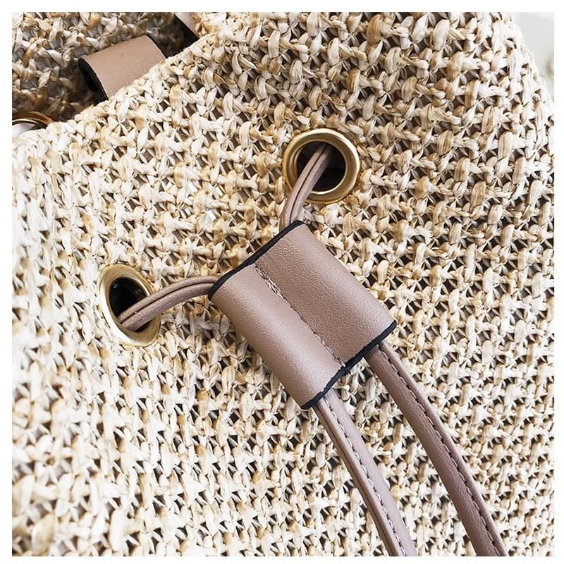 Bourse de Luxe en Paille Naturelle