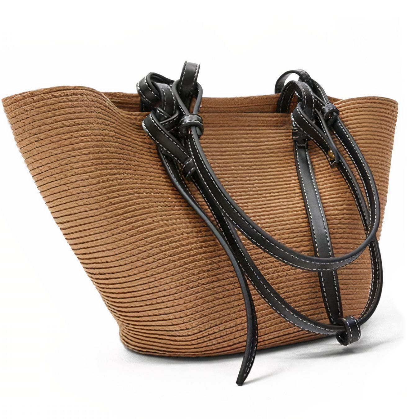 Cabas en Paille & Cuir