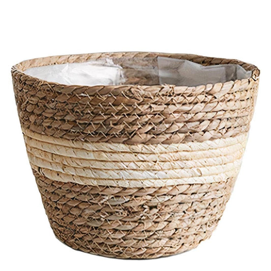 Cache-Pot en Osier pour Plante Petit format (18 cm x 14 cm)