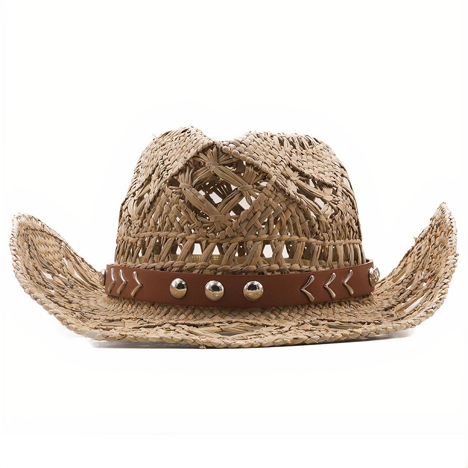 Chapeau de Cowgirl en Paille Tressée