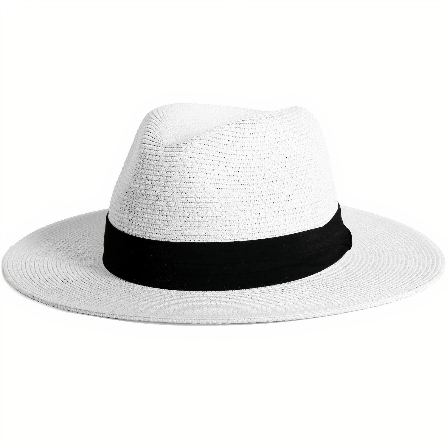 Chapeau de Paille Blanc Pour Homme - Élégance Assurée M (56-58 cm) *Taille internationale