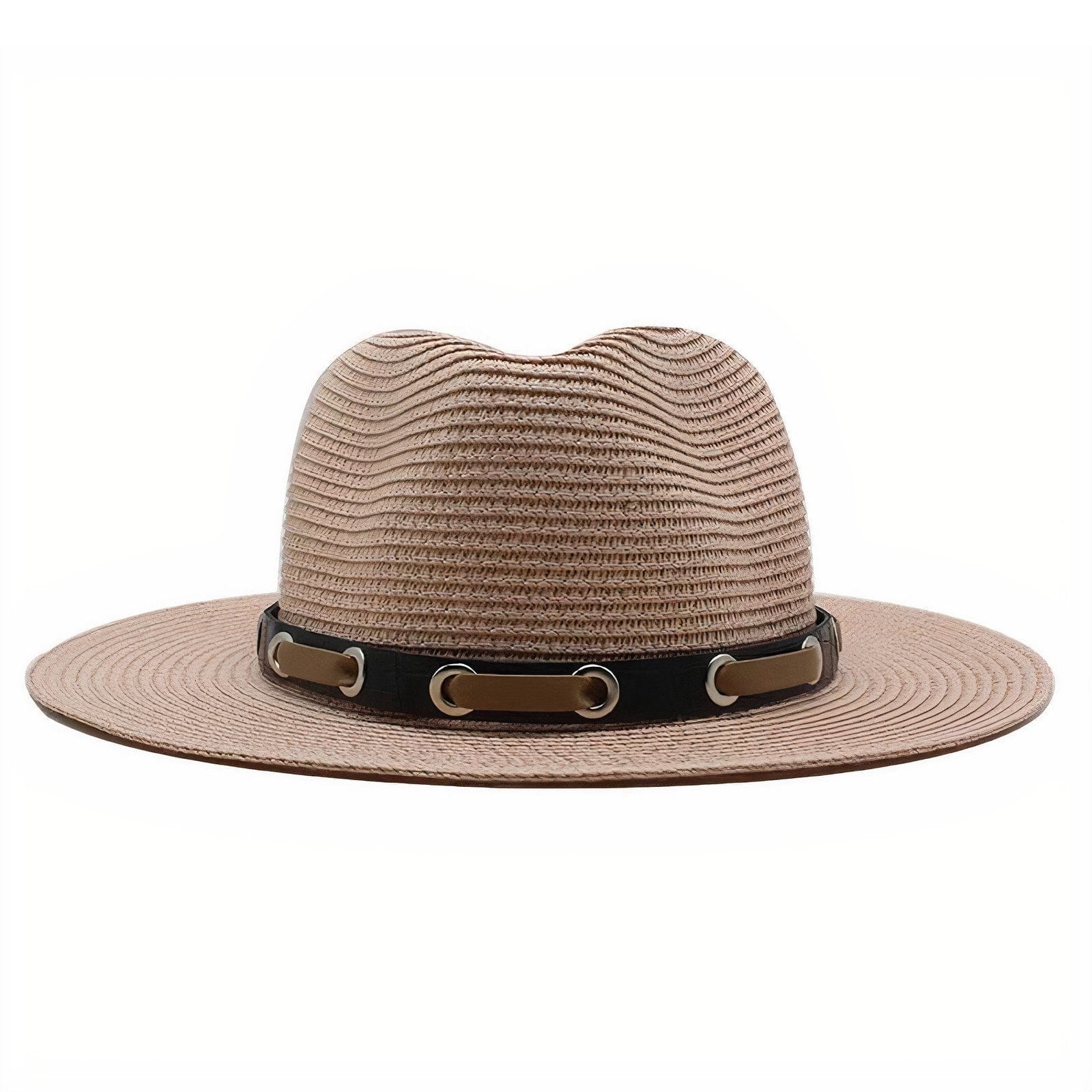 Chapeau de Paille Borsalino en Rose Pâle
