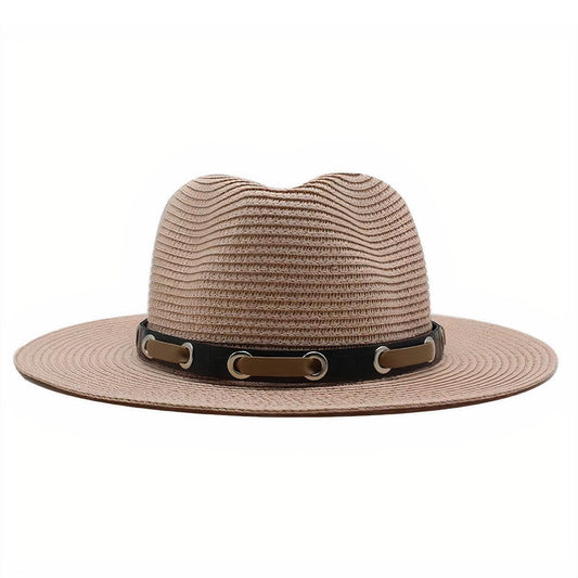 Chapeau de Paille Borsalino en Rose Pâle
