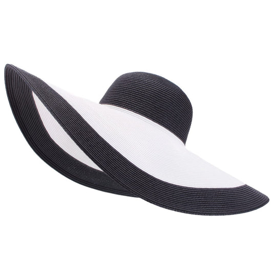 Chapeau de Paille Élégance Bicolore
