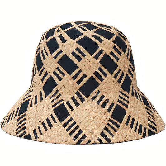 Chapeau de Paille élégant en Forme Cloche