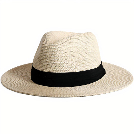 Chapeau de Paille Large Bord pour Homme - Élégance Assurée M (56-58 cm) *Taille internationale