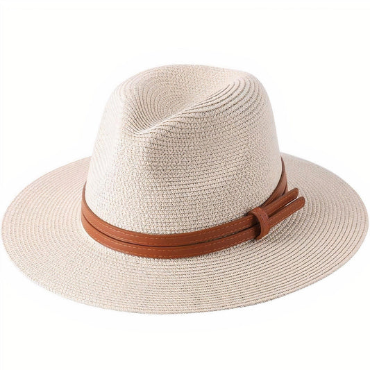 Chapeau de Paille Panama Élégant M (56-58 cm) *Taille internationale