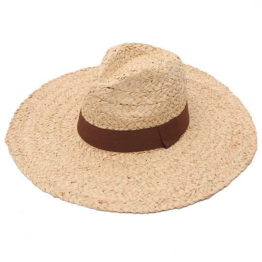 Chapeau de Paille Panama Infini Large Pondéré.