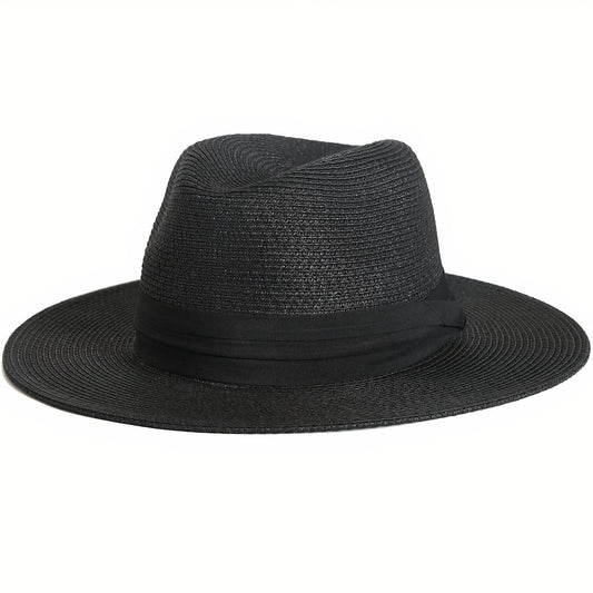 Chapeau de Paille pour Homme - Style Élégant M (56-58 cm) *Taille internationale