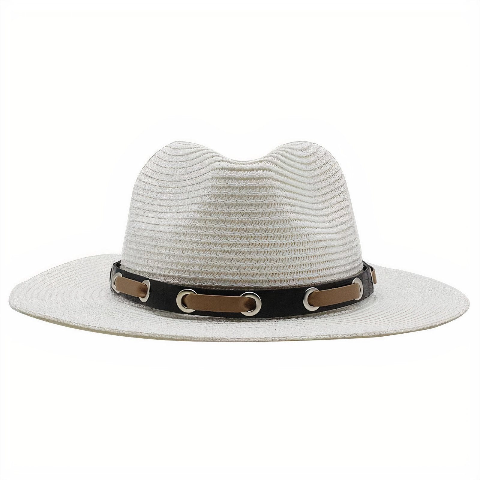 Chapeau de Paille Premium avec Bandeau en Cuir