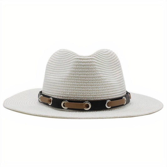 Chapeau de Paille Premium avec Bandeau en Cuir