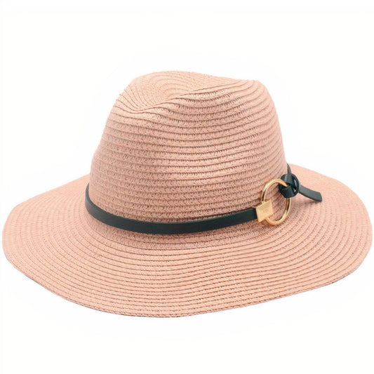 Chapeau de Paille Rose - Collection Exquise