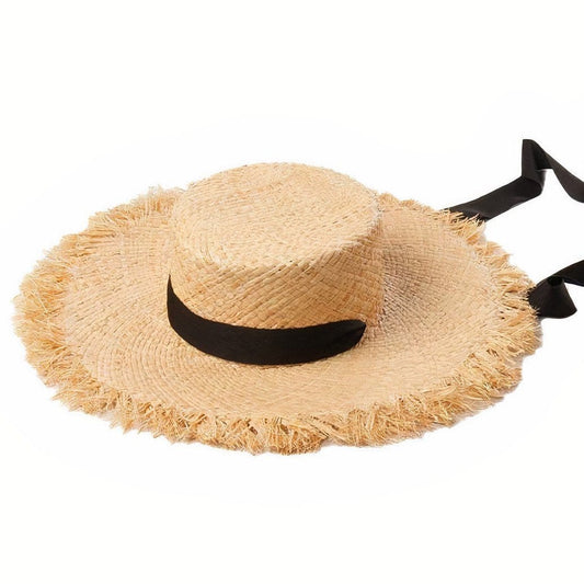 Chapeau de Paille Ruban - Style & Élégance