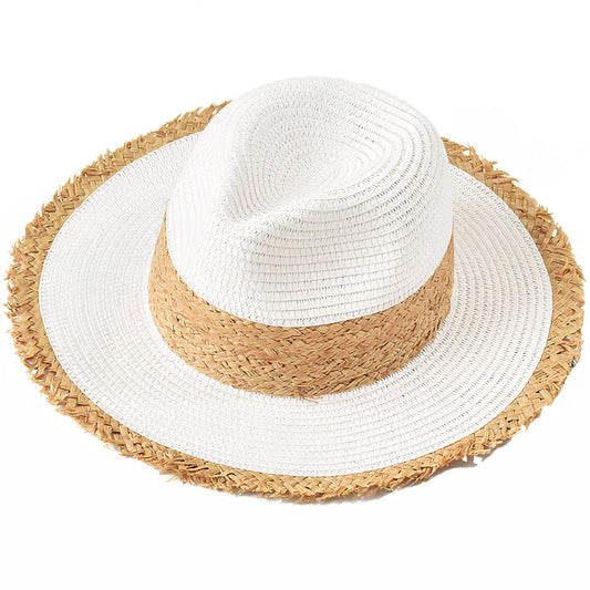 Chapeau de Plage Blanc "Soleil d'Été"