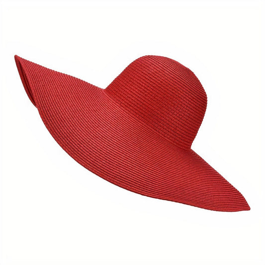 Chapeau Rouge en Paille