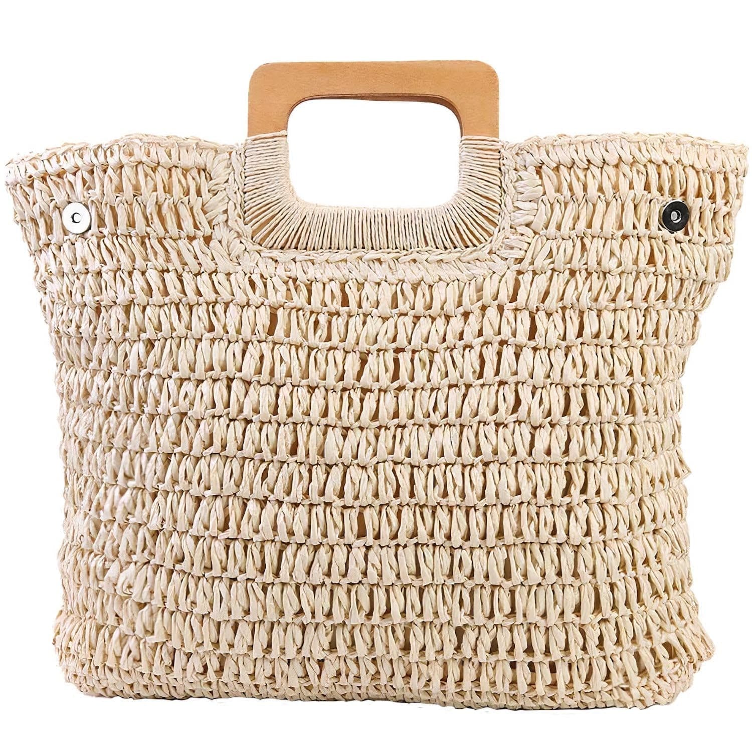 Grand Sac Cabas de Plage en Paille