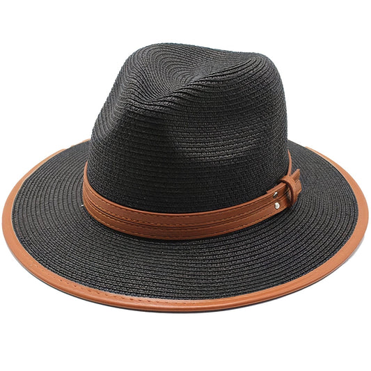 Panama Noir - Chapeau de Paille tendance