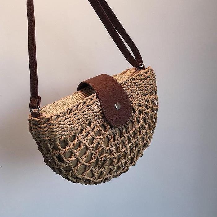 Sac à Main Bandoulière en Paille Summer Chic