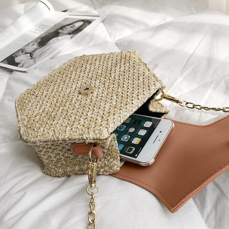 Sac à Main Brillant en Paillettes et Cuir