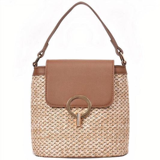 Sac à Main en Paille Carré