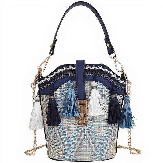 Sac à Main en Paille Hippie Chic