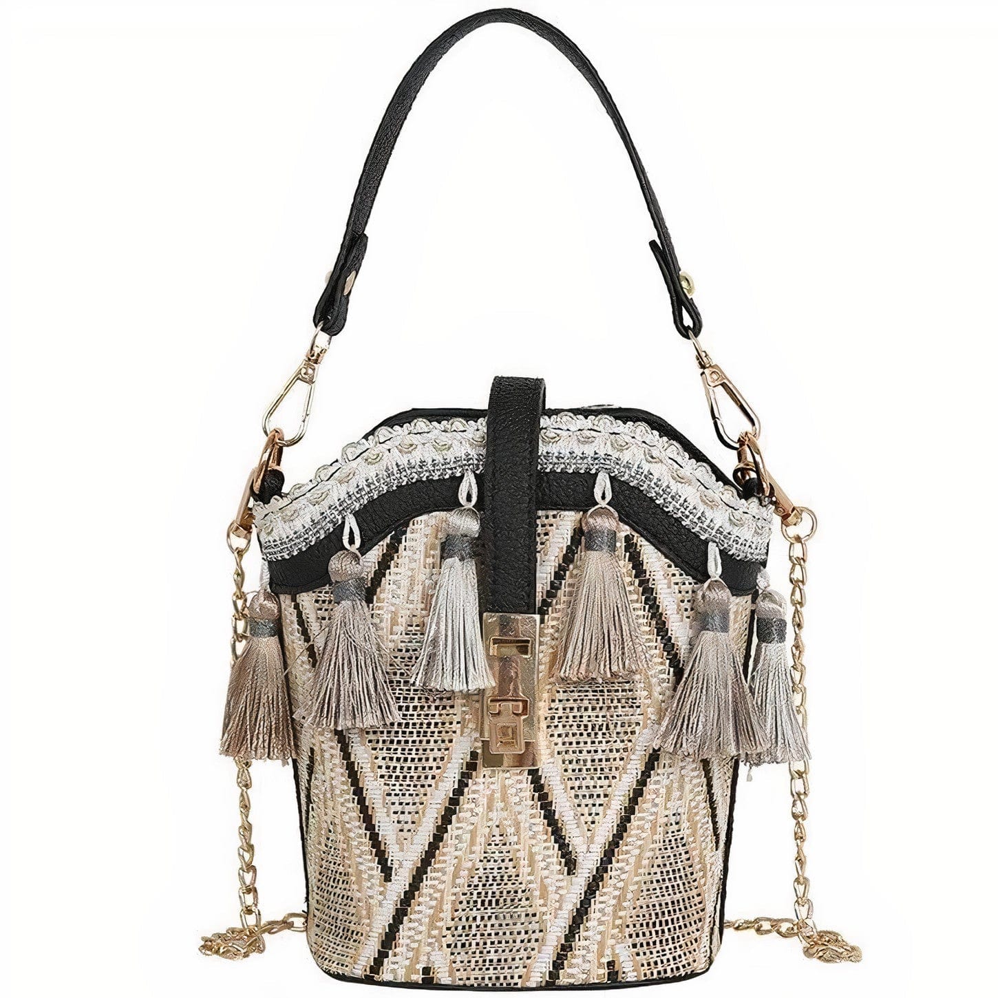 Sac à Main en Paille Style Hippie chic