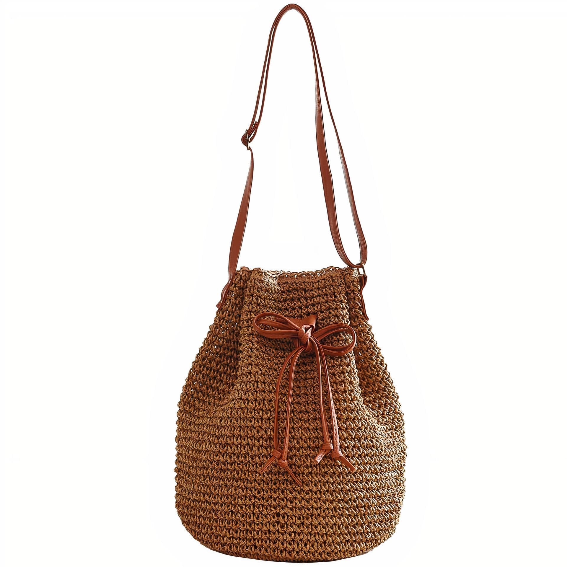 Sac à Main en Paille Tressée Élégant