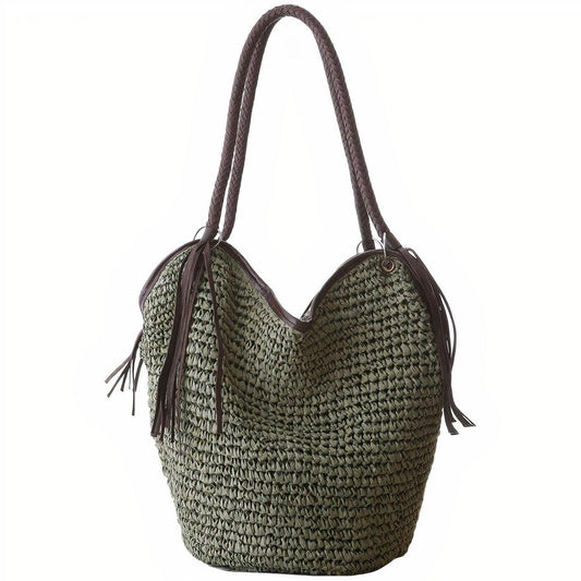 Sac à Main en Paille Vintage
