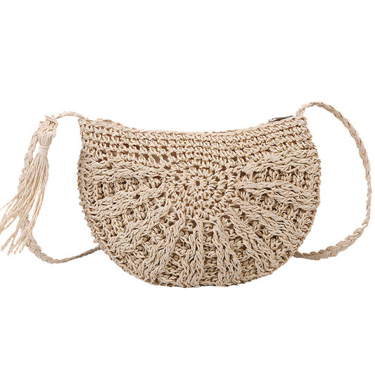 Sac à Main Paille Pompon by Demi-Lune