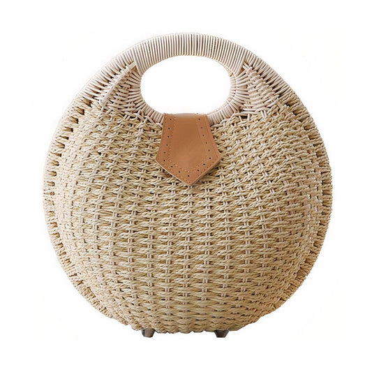Sac à Main Rond en Osier