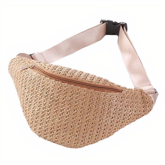 Sac Banane en Paille Naturelle