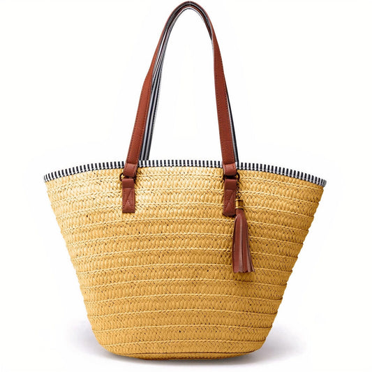 Sac Cabas en Paille de Plage "Ocean Breeze"