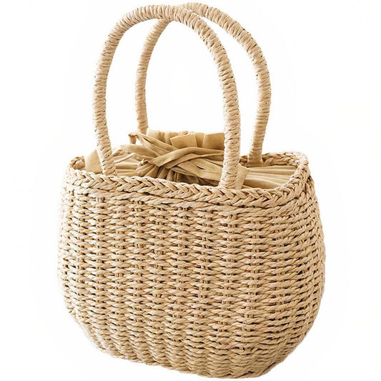 Sac Cabas en Paille et Osier JoliJute