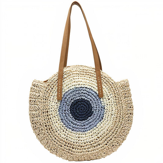 Sac Rond de Plage en Paille